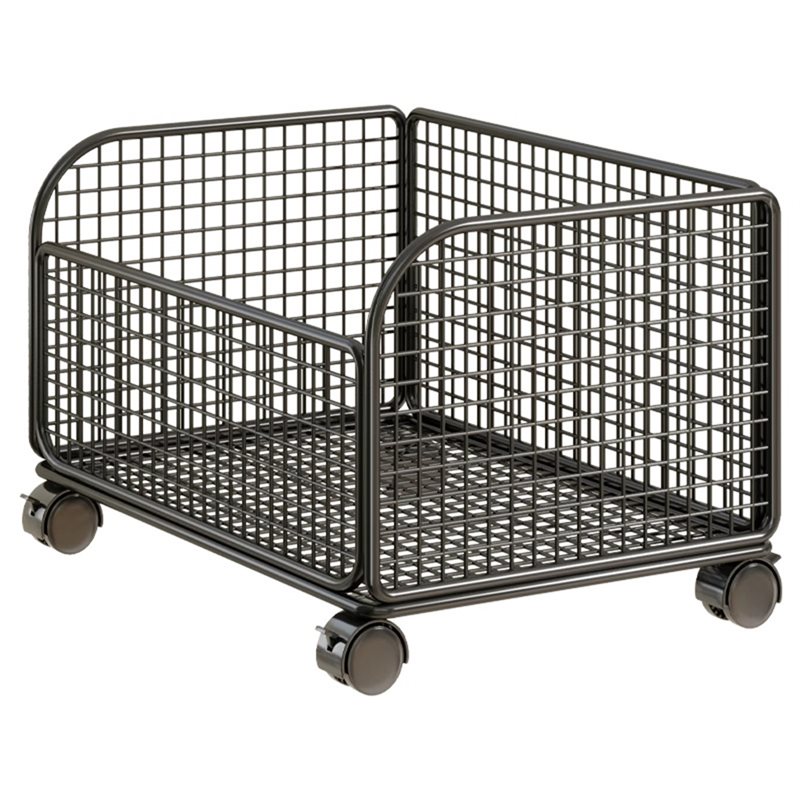 Rolling File Cart - AT43-Küçük Alanlar İçin Kilitlenebilir Tekerlekli, Masa