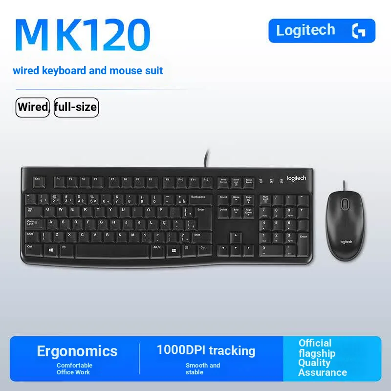 Home Office Uk Number - Logitech MK120 Kablolu Klavye Mouse Seti
