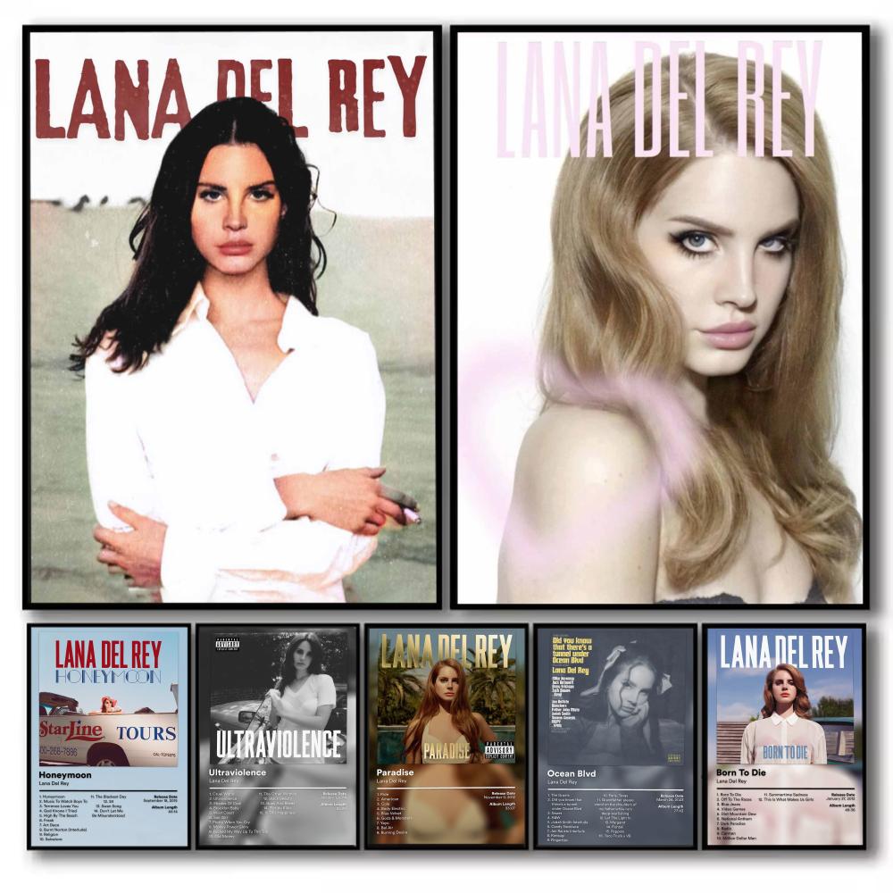 Home Office Wallpaper - Şarkıcı L-Lana Del Rey Posteri Minimalist