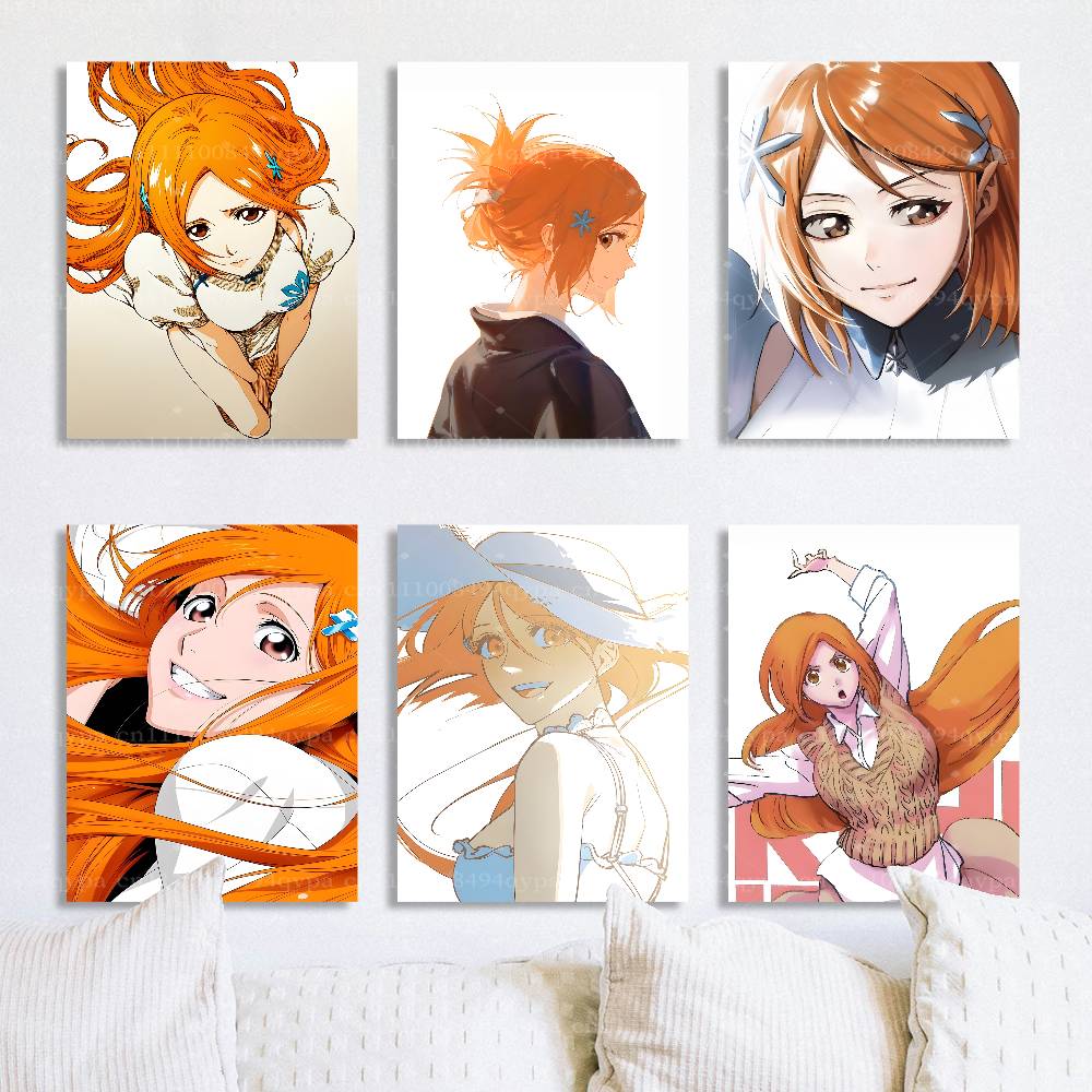 Home Office Bleaching - O-Orihime Inoue B-Bleach-es Posteri Havalı Duvar