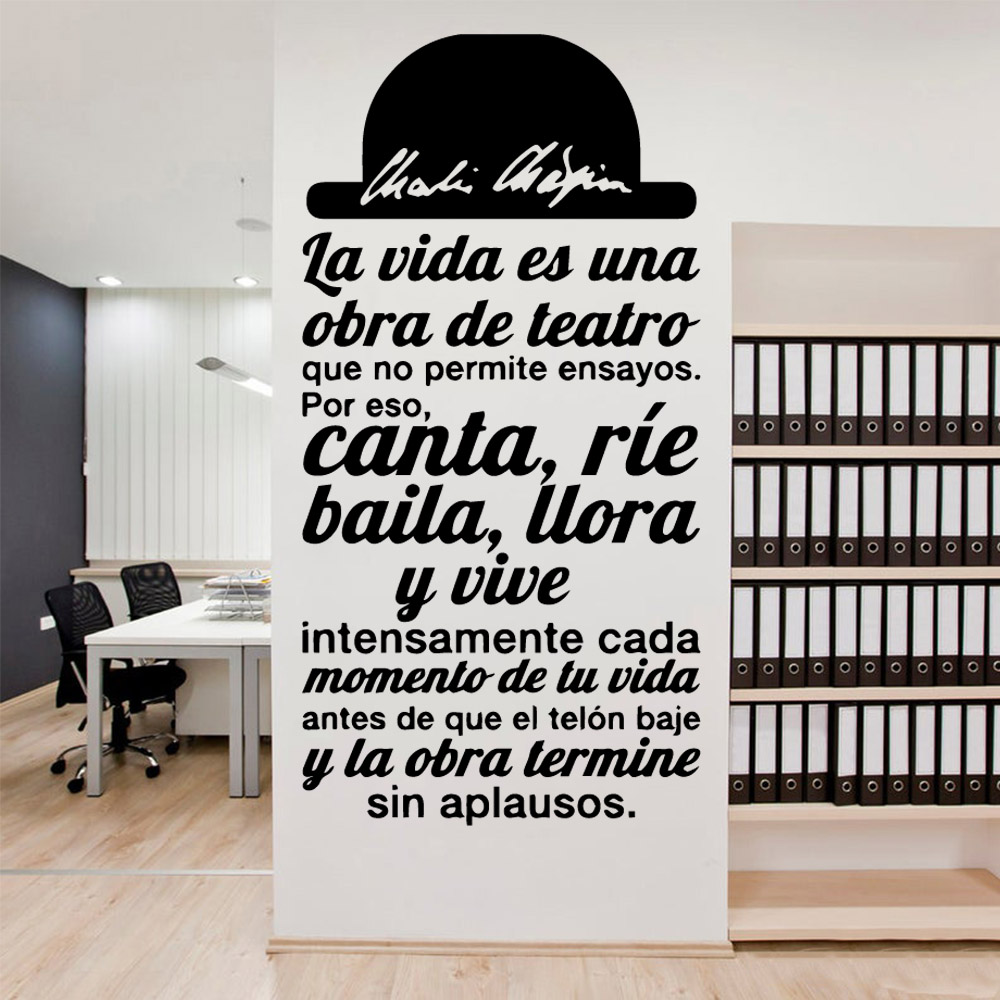 Home Office Wallpaper - 1 adet İspanyol motivasyon metinleri su