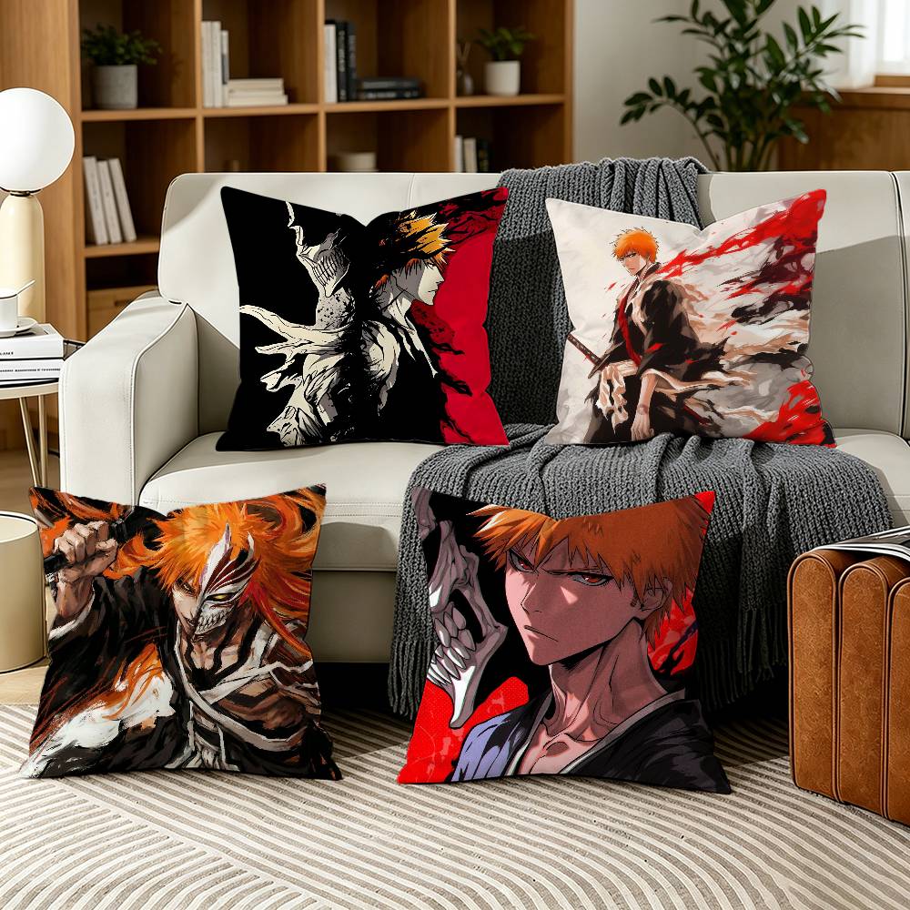 Home Office Bleaching - B-Bleachs K-Kurosaki Ichigo Yastık Kılıfı Kanepe