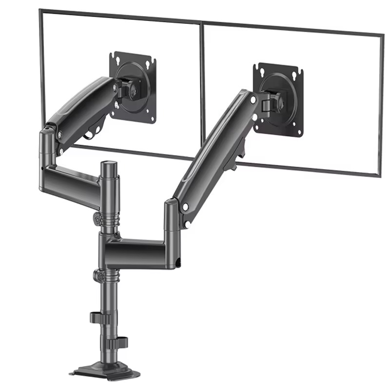 Monitor Arm Dual - Alüminyum Alaşımlı Siyah Çift Kol Bilgisayar