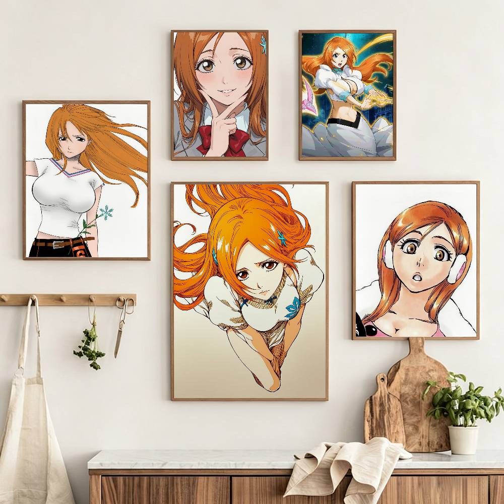Home Office Bleaching - Inoue O-Orihime B-BLEACH Poster HD Kendinden