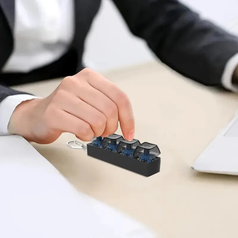 4 Tuşları Parmak Düğmesi Anti- - Home Office Keyboard incelemesi ve fiyatı