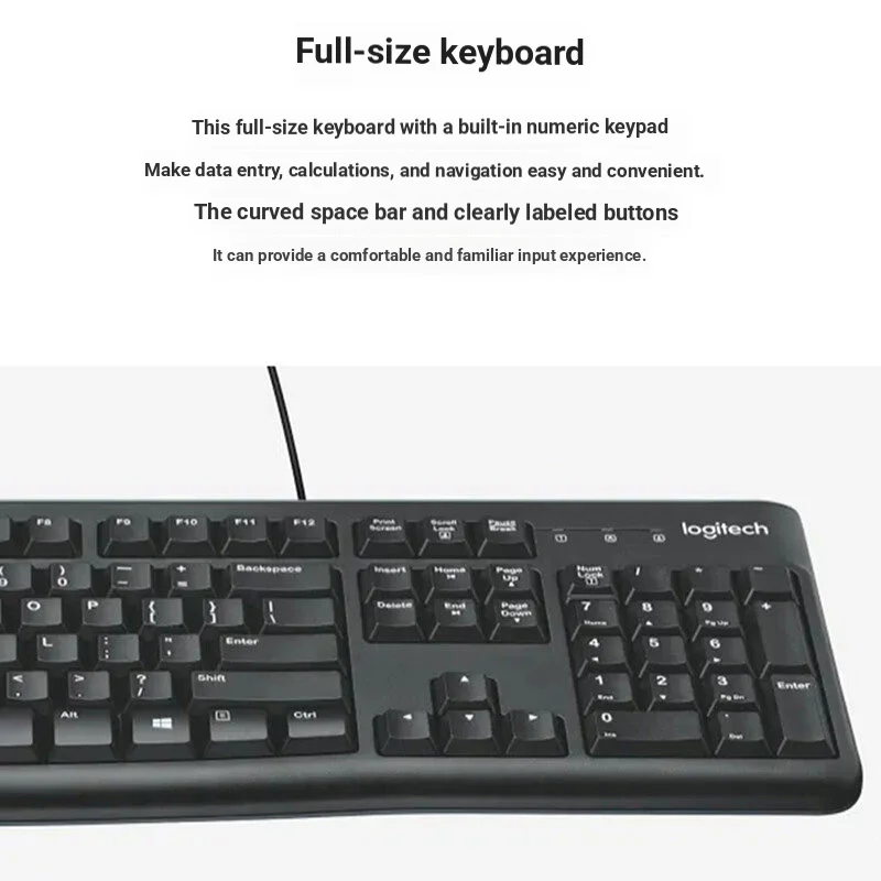 Logitech MK120 Kablolu Klavye  - Home Office Uk Number incelemesi ve fiyatı