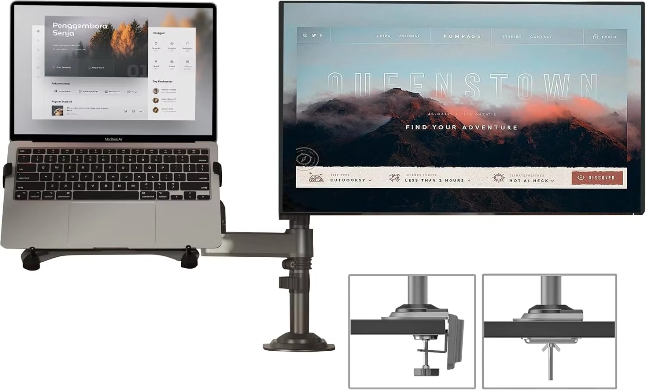 Çift Kollu 2'si 1 Arada Kombin - Monitor Arm Dual incelemesi ve fiyatı
