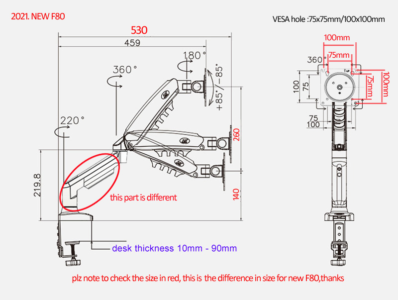 YENİ NB F80 17-30' Masaüstü LE - Monitor Arm Dual incelemesi ve fiyatı