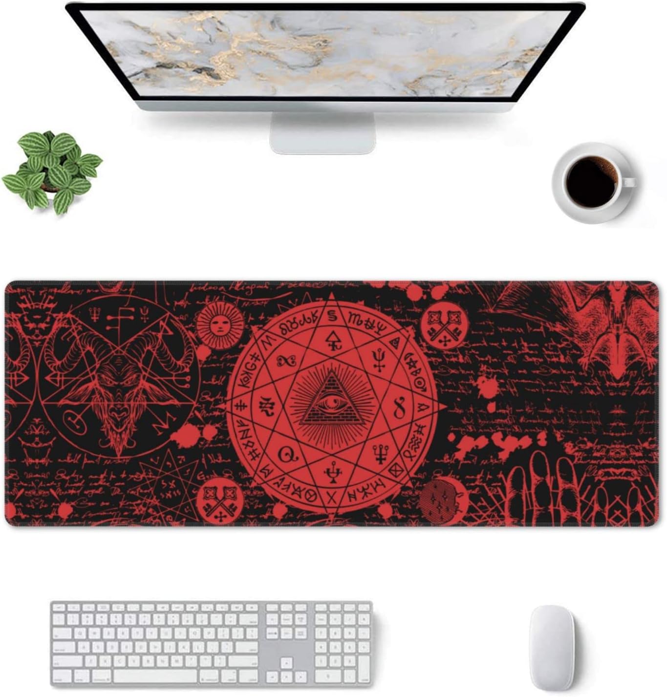 Vintage Gotik Simya Desenli Ge - Mousepad Xl Extended incelemesi ve fiyatı