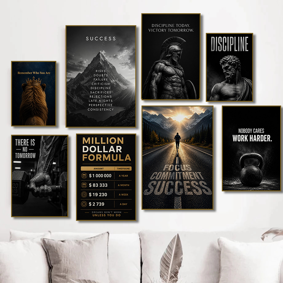 Modern Fitness Başarı Motivasy - Home Office Room Inspiration incelemesi ve fiyatı