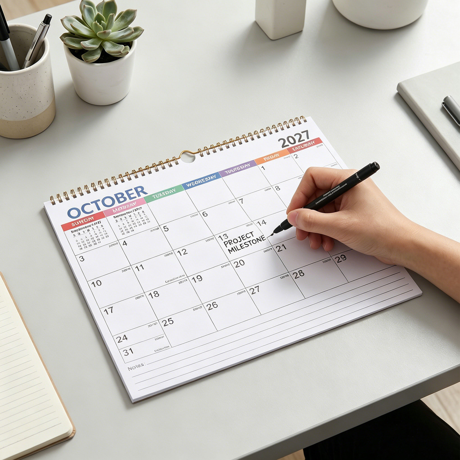 2027 Minimalist Duvar Takvimi  - English Home Office incelemesi ve fiyatı