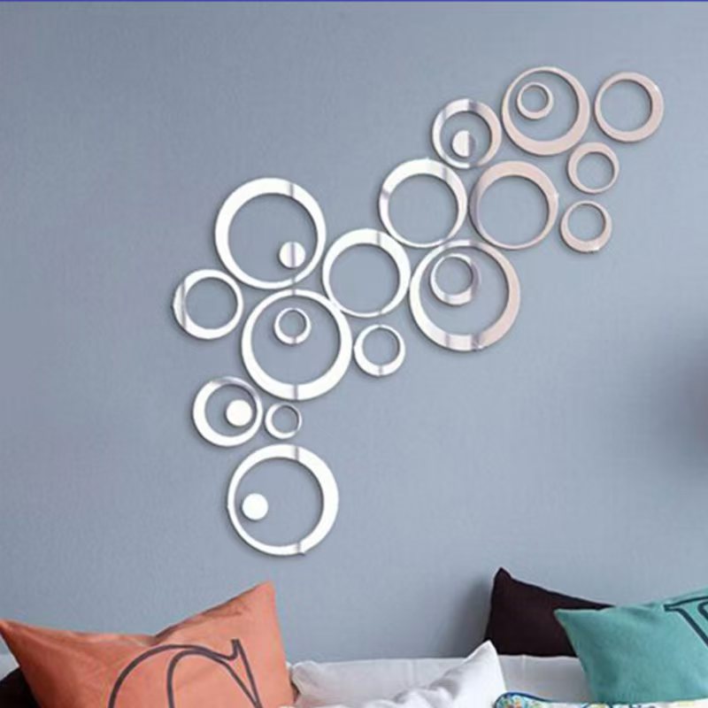 24 adet Dairesel Ayna Duvar Çı - Home Office Wallpaper incelemesi ve fiyatı